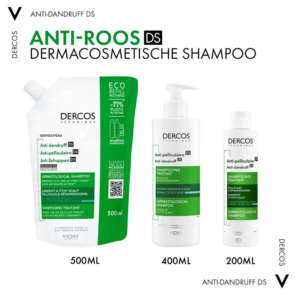Vichy Dercos Anti-dandruff & Itchy Scalp Shampoo (390 ml) - image 6