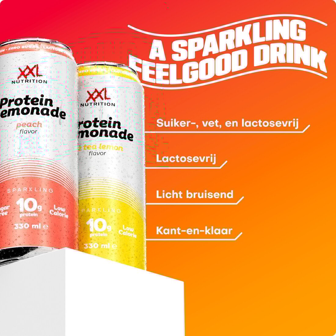 6x XXL Nutrition Protein Lemonade - Peach (6 x 330 ml) - image 3