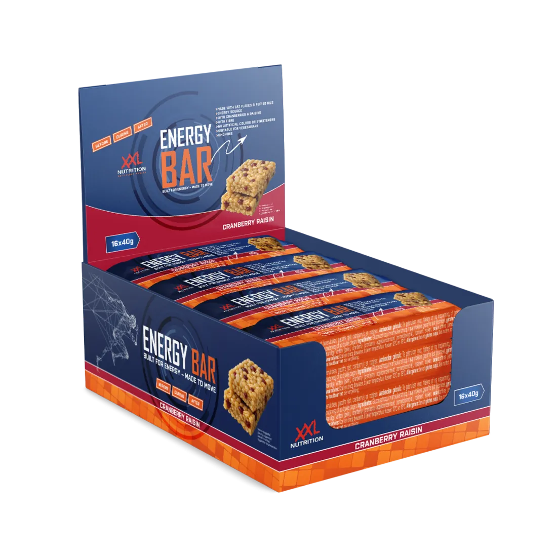 16x XXL Nutrition Energy Bar - Cranberry Raisin (16 x 40 gr)