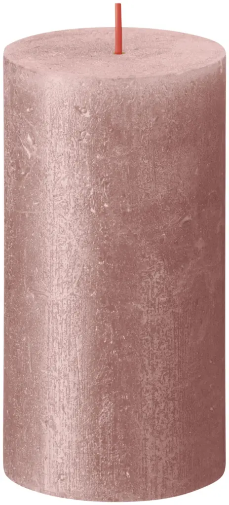 Bolsius Metallic Rustiekkaars 130/68 Roze (1 stuk)