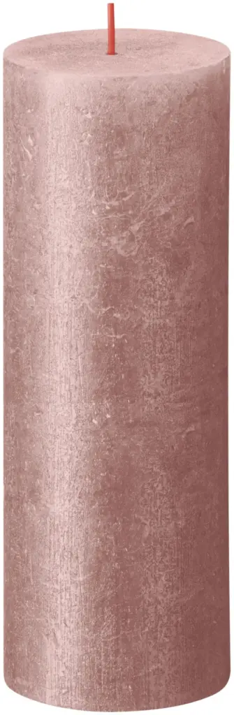 Bolsius Metallic Rustiekkaars 190/68 Roze (1 stuk)