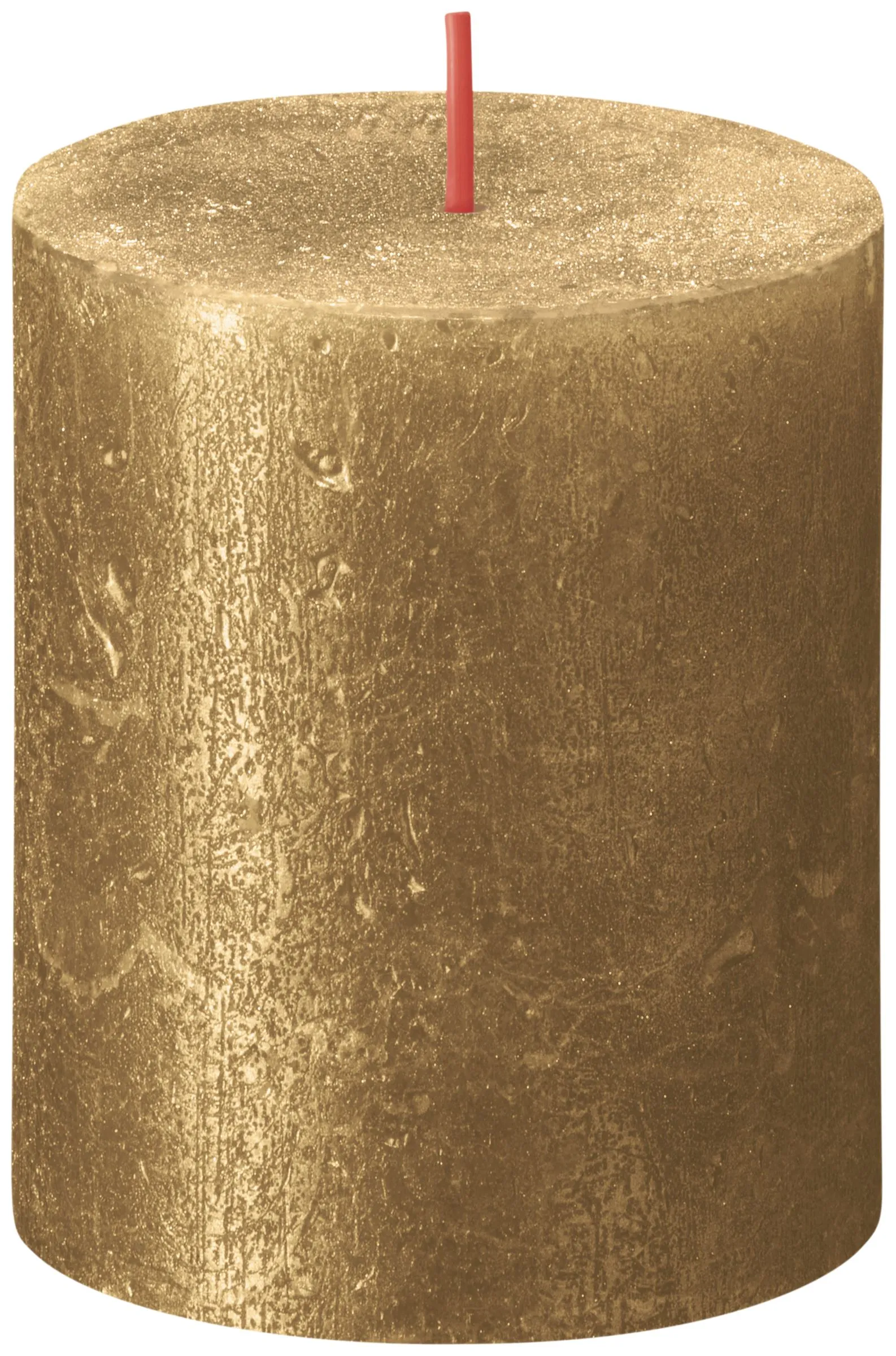 Bolsius Metallic Rustiekkaars 80/68 Goud (1 stuk)