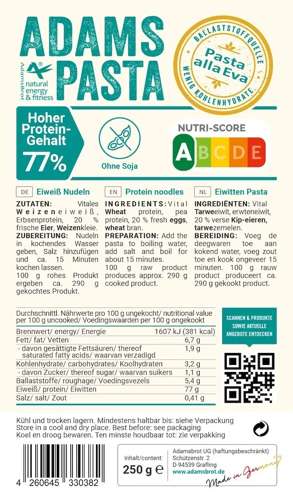 Adams Pasta Alla Eva (250 gr)
