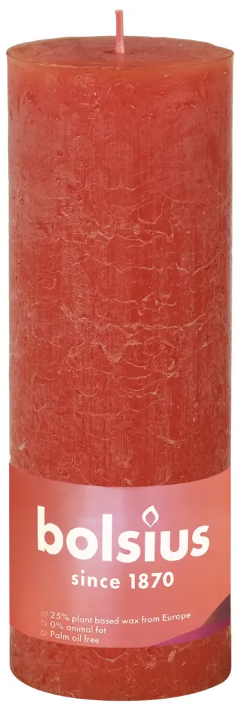 Bolsius Rustiekkaars 190/68 Earthy Orange (1 stuk)