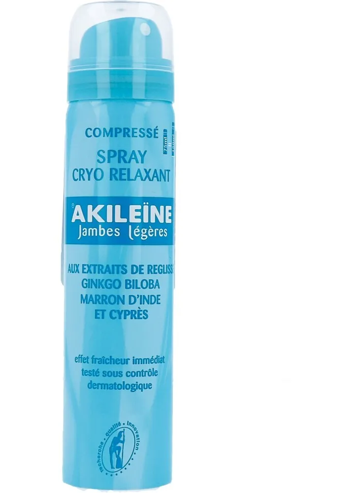 Akileine Cryo Relaxing Spray - voor Vermoeide Benen (75 ml)
