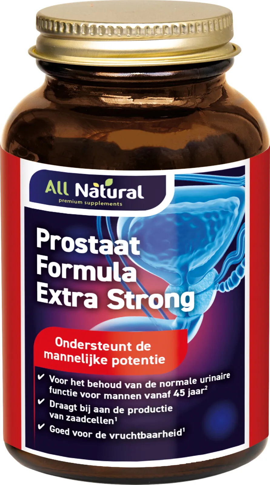 All Natural Prostaat Formule Extra Strong Capsules (60 vegetarische capsules)