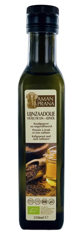 Aman Prana Lijnzaadolie (250 ml)