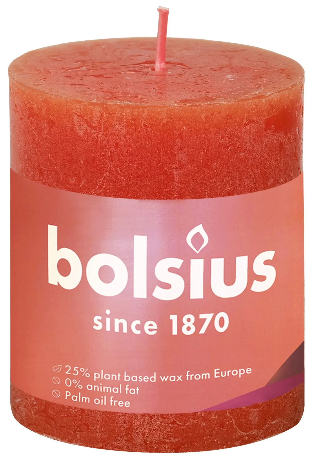 Bolsius Rustiekkaars 80/68 Earthy Orange (1 stuk)