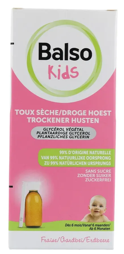 Balso Kids Droge Hoest Siroop (125 ml)