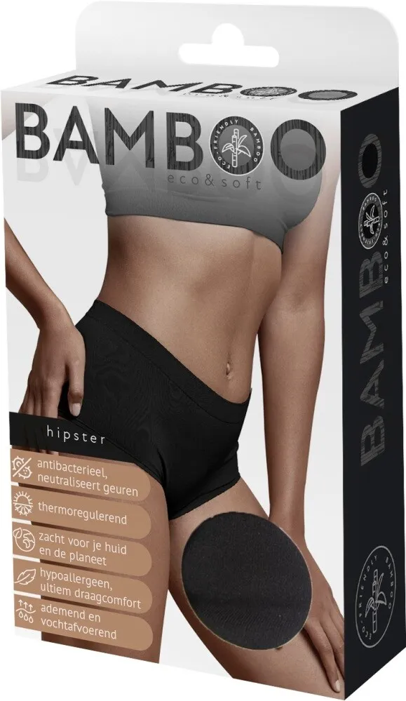 Naproz Bamboo Hipster Zwart XL (1 stuk)