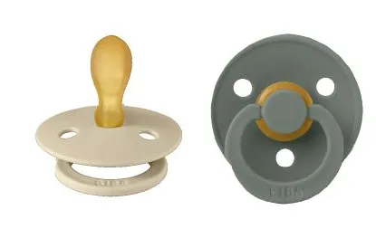 Bibs Fopspeen 0-6 Maanden Symmetrical Vanilla/pine (2 stuks)