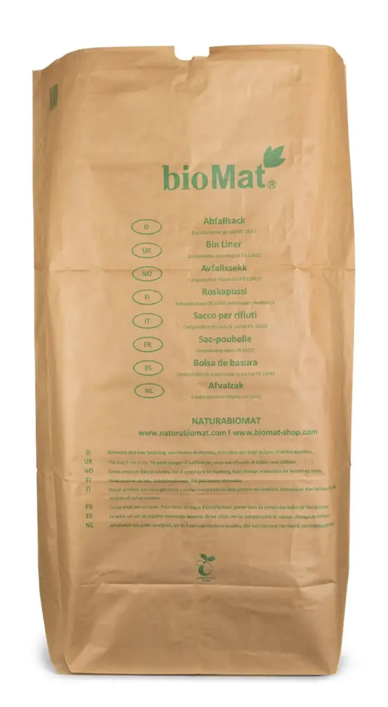 Biomat Papieren Afval Zakken Container 240 Liter (25 stuks)