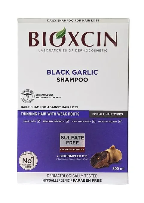 Bioxsine Black Garlic Shampoo (300 ml)