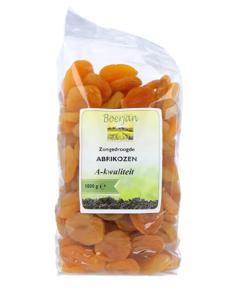 Boerjan Zongedroogde Abrikozen (1000 gr)