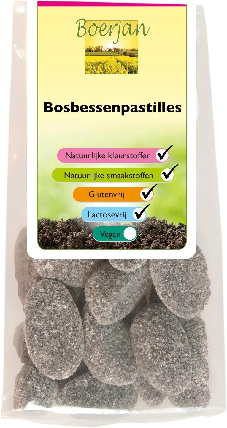 Boerjan Bosbessenpastilles (150 gr)