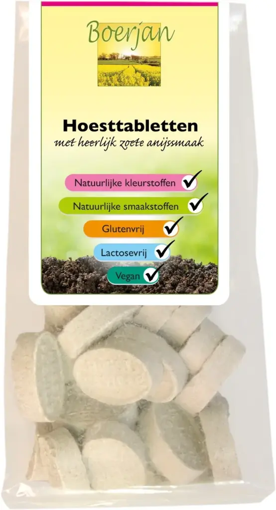 Boerjan Hoesttabletten Anijssmaak (150 gr)