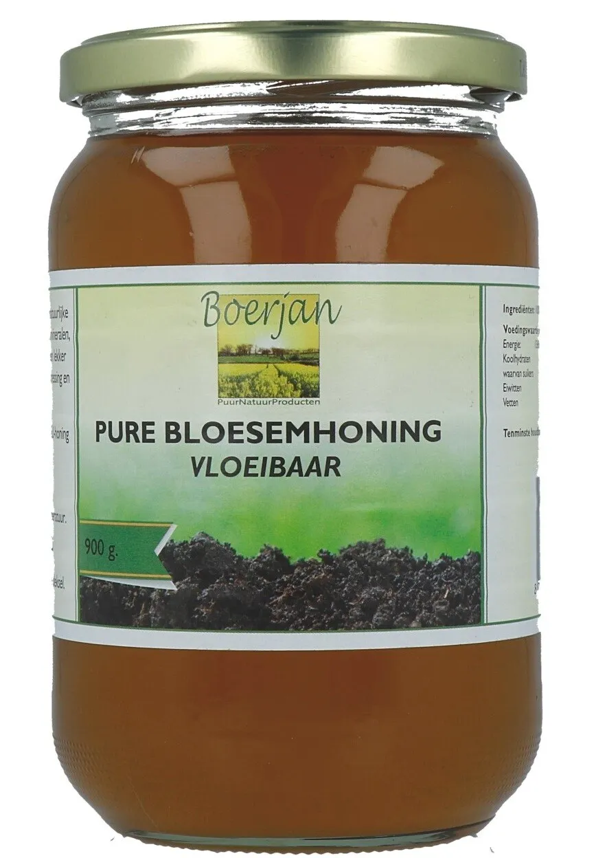 Boerjan Pure Bloesemhoning Vloeibaar (900 gr)