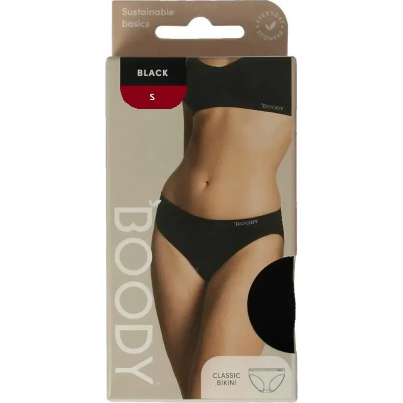 Boody Classic Bikinislip Zwart S (1 stuk)