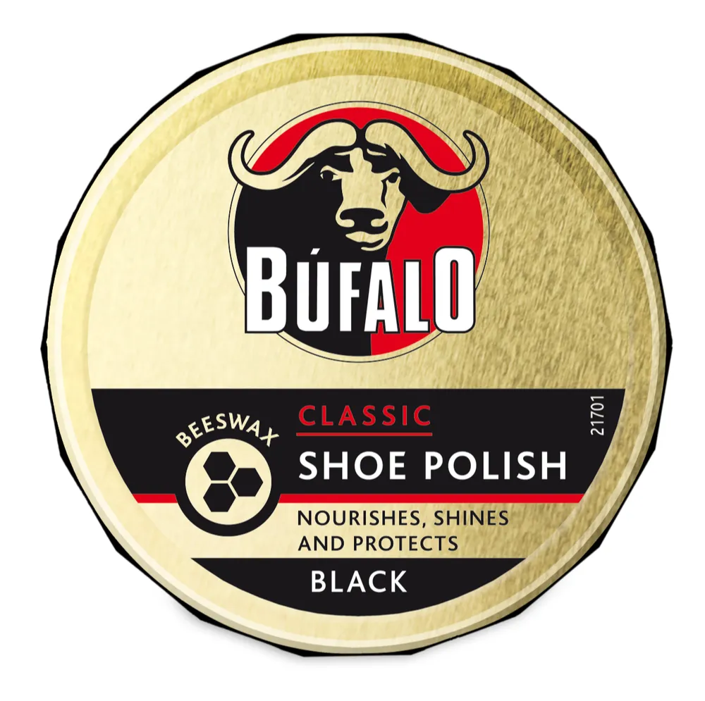 Bufalo Classic Shoe Polish Black (75 ml)