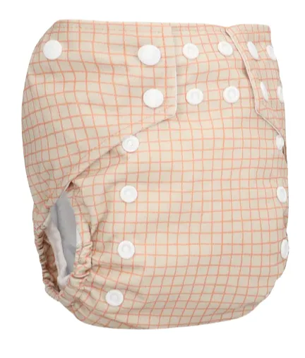 Bumbuns Easy Herbruikbare Luier Tiles Almond Drukknopen (1 stuk)