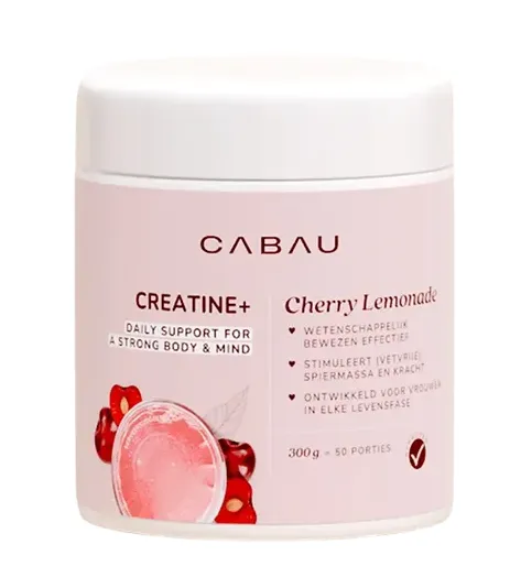 Cabau Creatine+ Cherry Lemonade Poeder (300 gr)