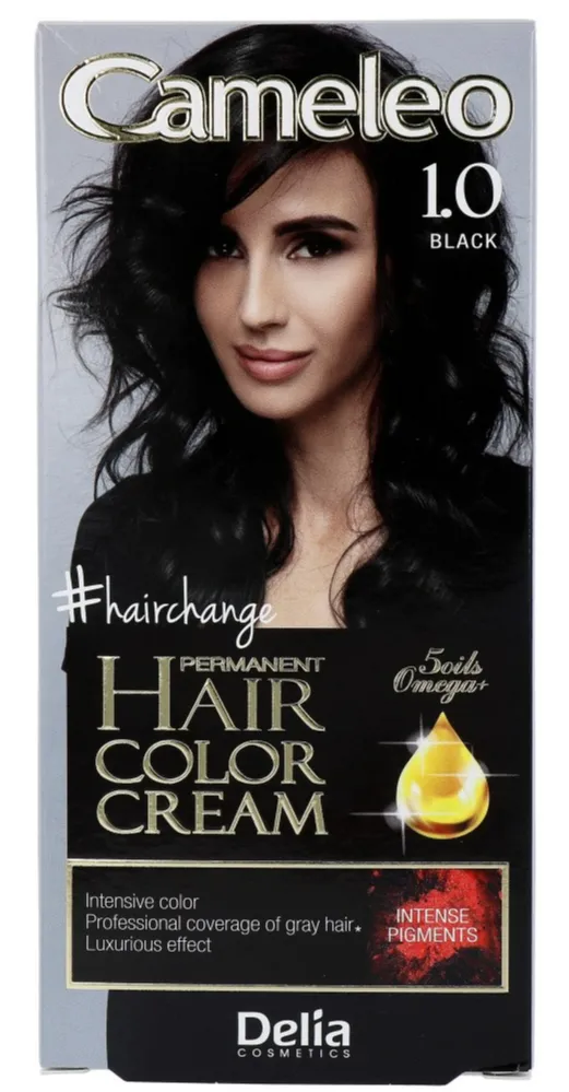 Cameleo Hair Color Cream 1.0 Black (1 stuk)