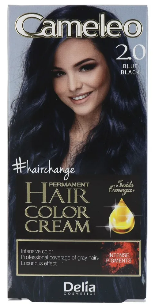 Cameleo Hair Color Cream 2.0 Blue Black (1 stuk)