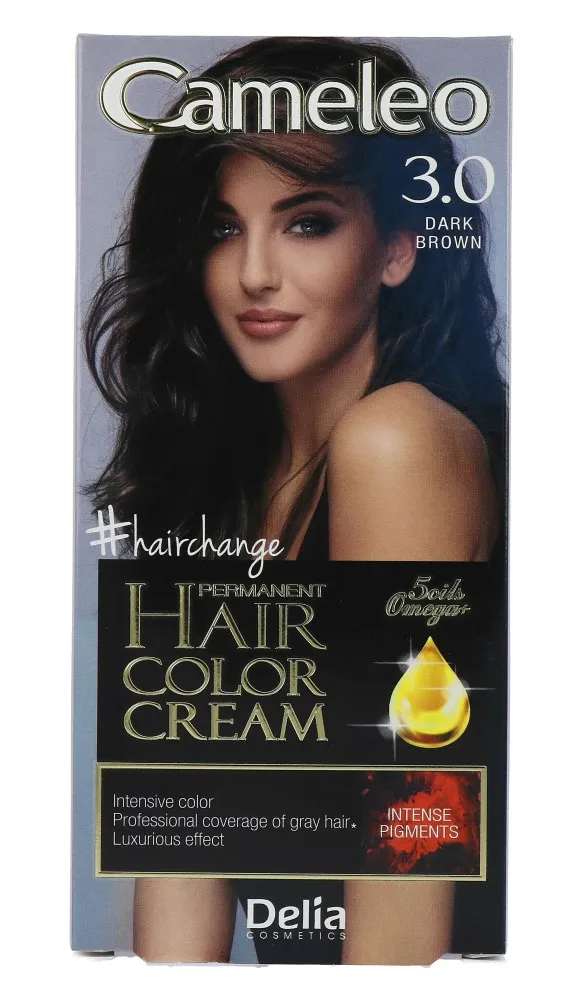 Cameleo Hair Color Cream 3.0 Dark Brown (1 stuk)