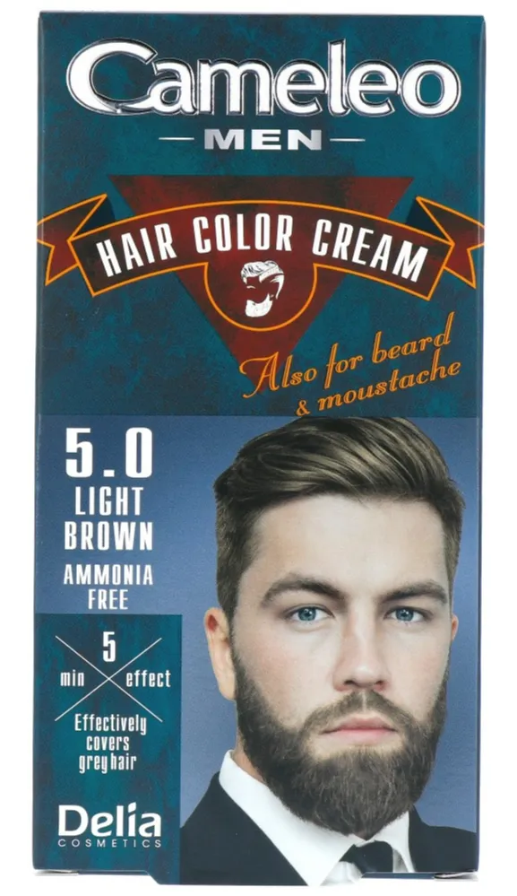 Cameleo Men Hair Color Cream 5.0 Light Brown (1 stuk)