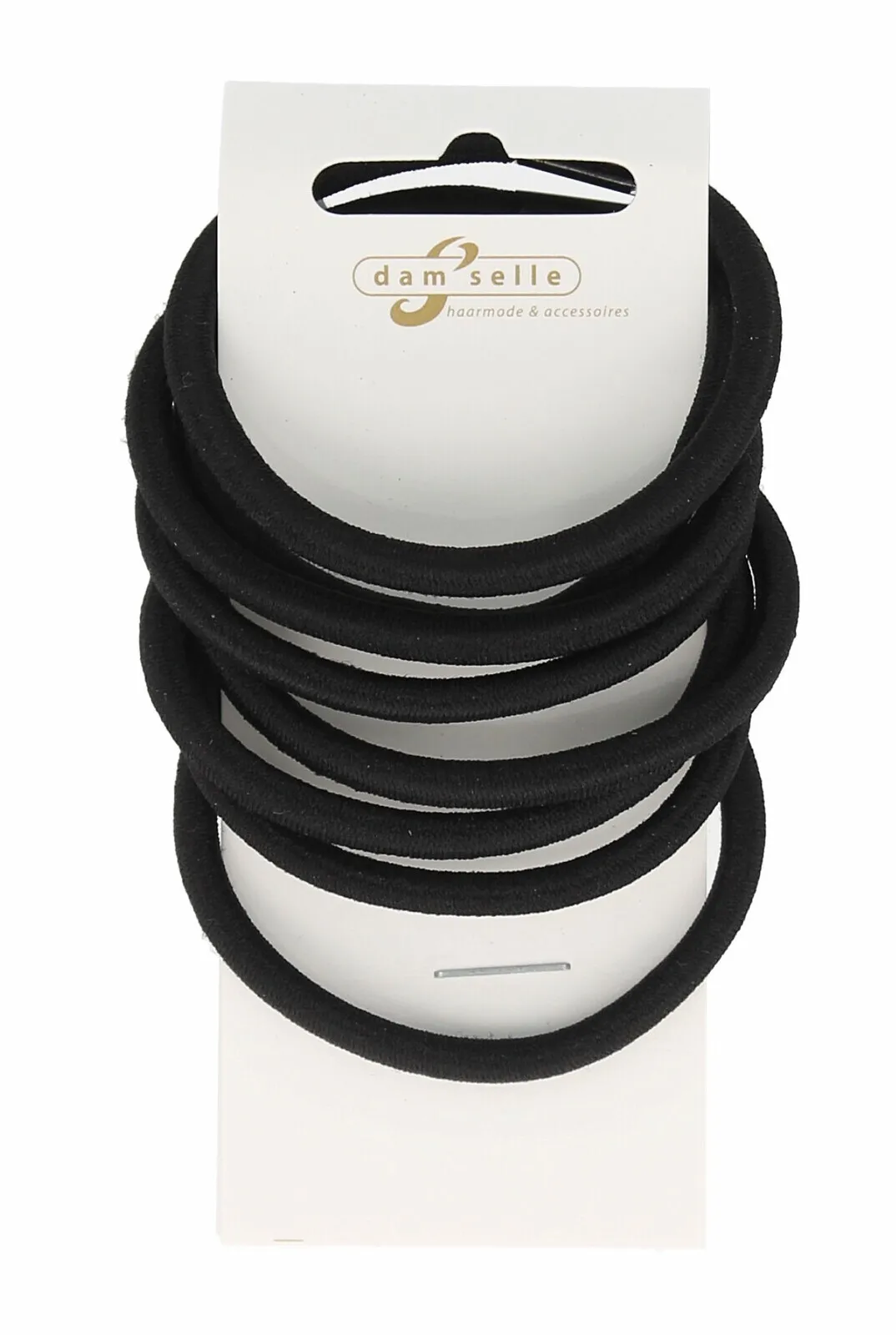 Damselle Haarelastiek Zwart (8 stuks)