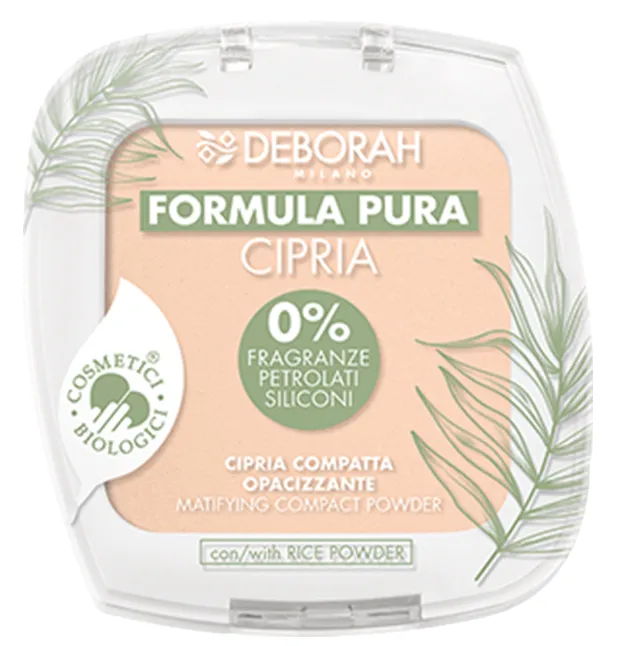 Deborah Milano Formula Pura Gezichtspoeder | Beige 02 (10 gr)