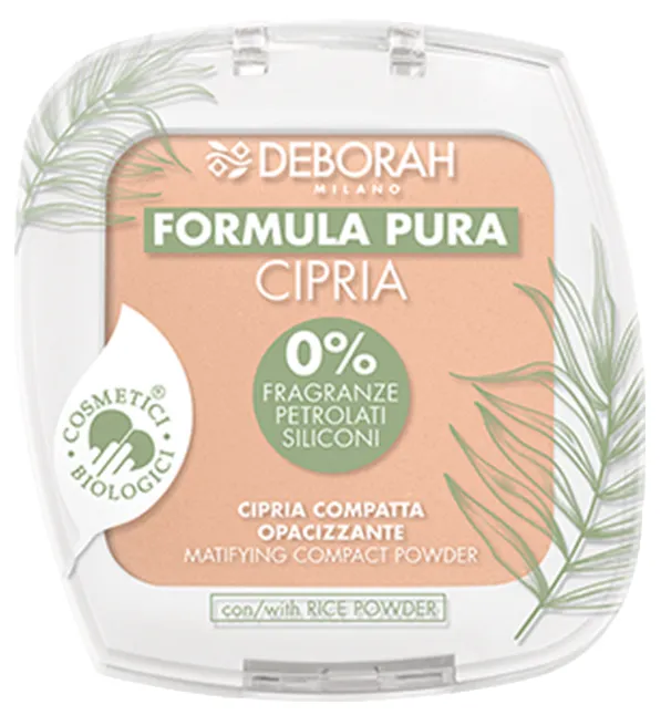 Deborah Milano Formula Pura Gezichtspoeder | Abrikoos 03 (10 gr)