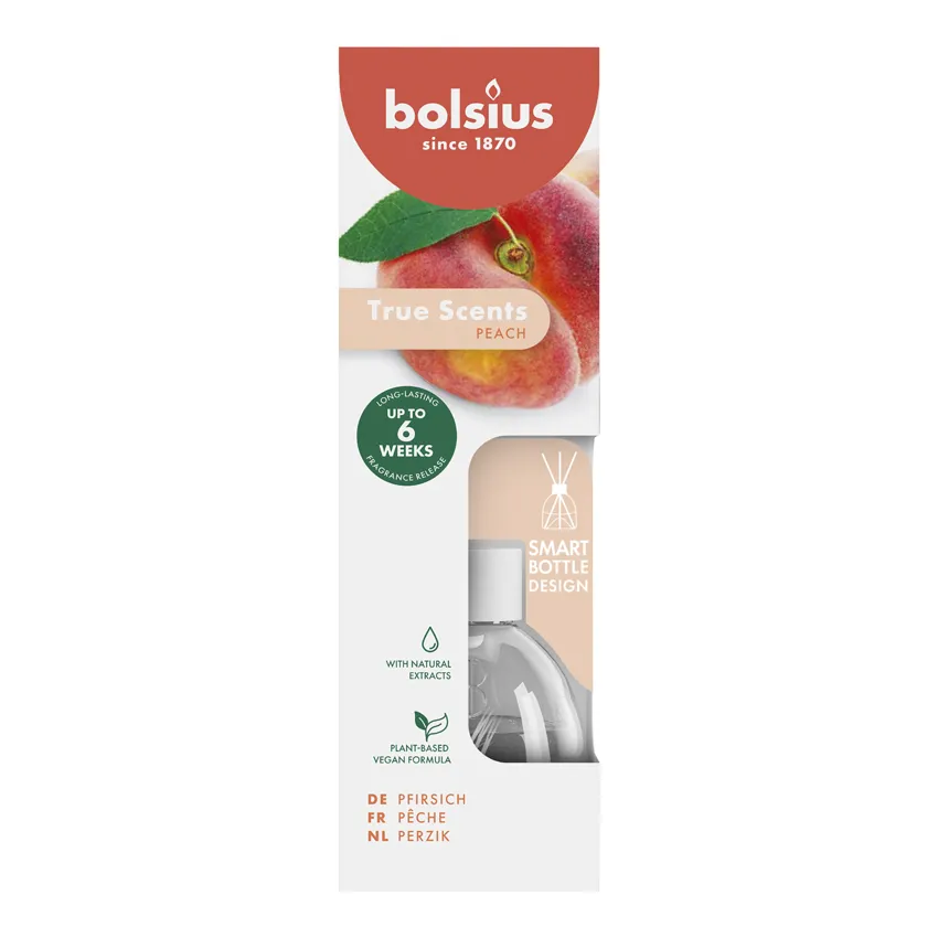 Bolsius True Scents Geurverspreider Peach (60 ml)