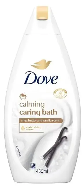 Dove Calming Caring Bath Cream Vanilla (450 ml)