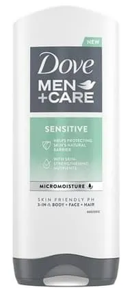 Dove Men +care 3in1 Body Face Hair Douchegel Sensitive (400 ml)
