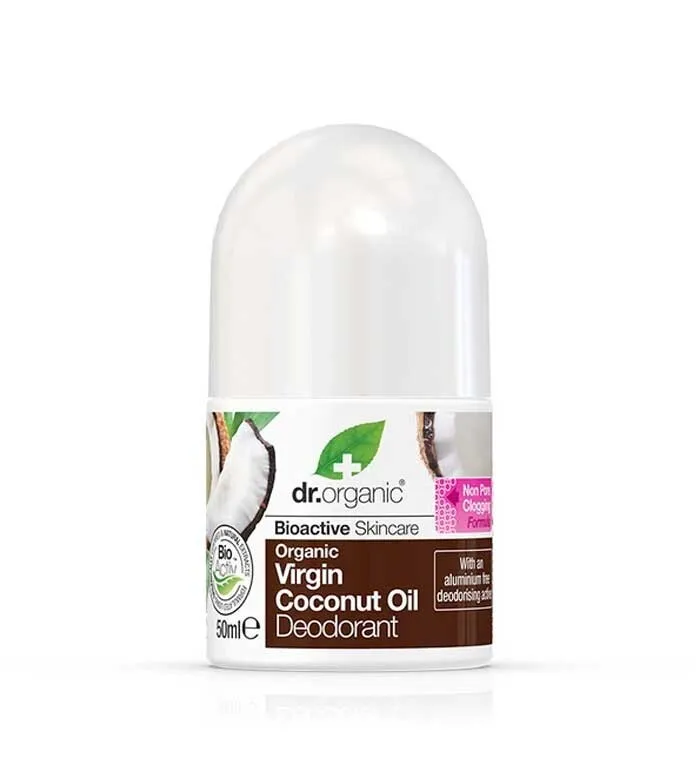 Dr Organic Virgin Coconut Oil Deodorant Roll-on (50 ml)