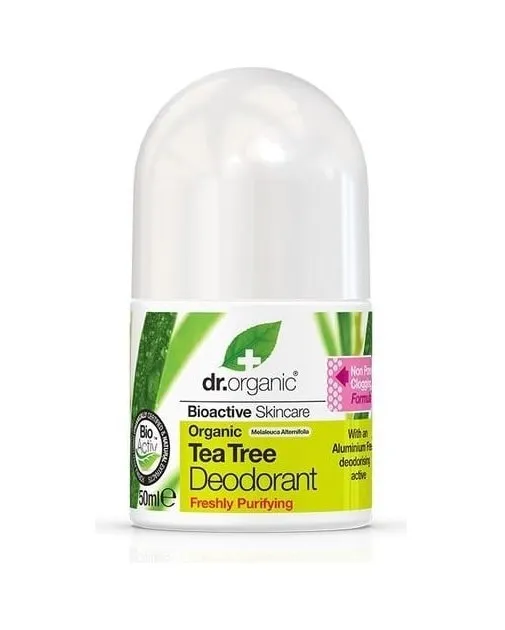 Dr Organic Tea Tree Deodorant Roll-on (50 ml)