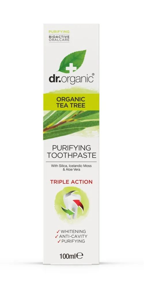 Dr Organic Tea Tree Purifying Toothpaste (100 ml)