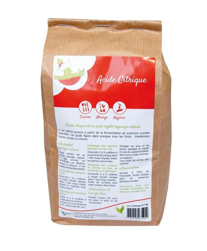 Eco Conseils Citroenzuur (1000 gr)