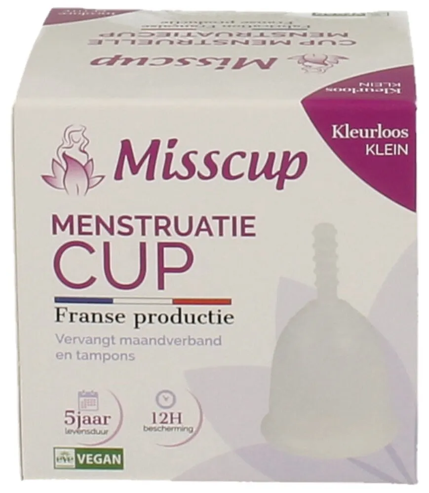Eco Conseils Misscup Menstruatie Cup Klein Kleurloos (1 stuk)
