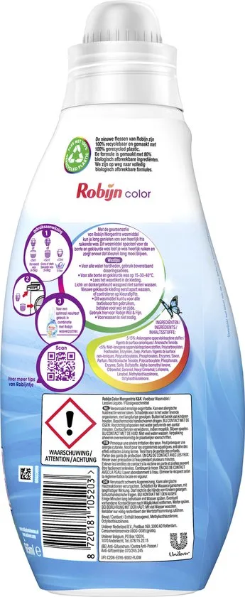 Robijn Wasmiddel Morgenfris Kleur (665 ml)