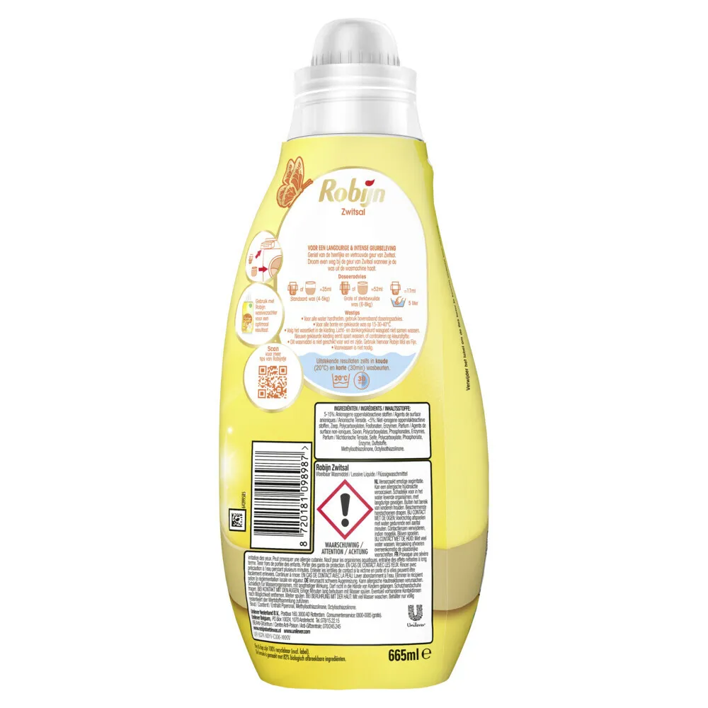 Robijn Wasmiddel Zwitsal Kleur (665 ml)