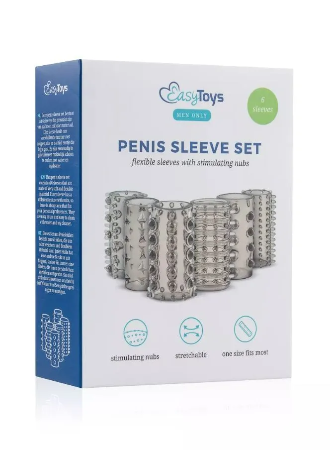 Easytoys Penis Sleeve Set 6-delig (1 stuk)