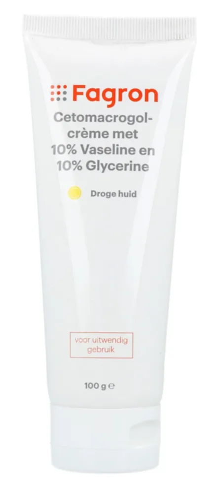 Fagron Cetomacrogol Crème met 10% Vaseline & Glycerine (100 gr)