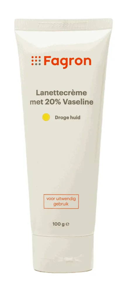 Fagron Lanettecrème met 20% Vaseline (100 gr)