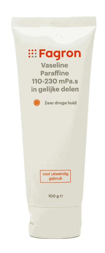 Fagron Vaseline Paraffine 110-230 Mpa.s Zeer Droge Huid (100 gr)