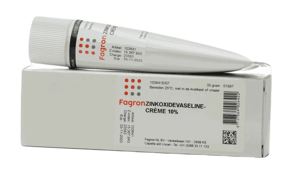Fagron Zinkoxidevaselinecrème 10% (30 gr)