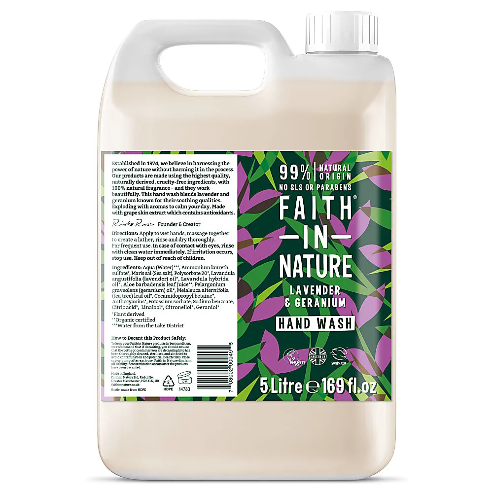 Faith in Nature Lavendel & Geranium Handwash (5000 ml)