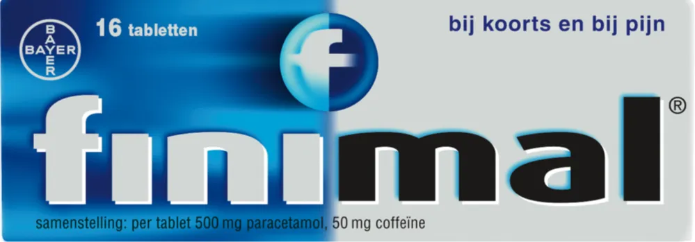 Finimal Paracetamol 500mg/coffeine 50mg (16 tabletten)