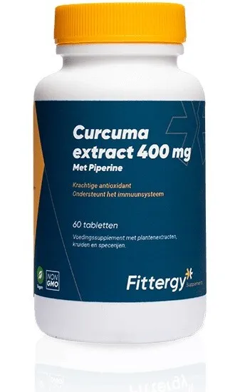 Fittergy Curcuma Extract 400 Mg Tabletten (60 tabletten)